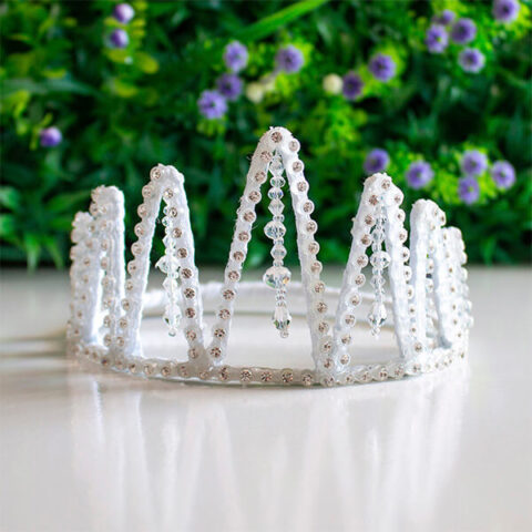 Coroa de fardamento do Santo Daime de Strass com cristal